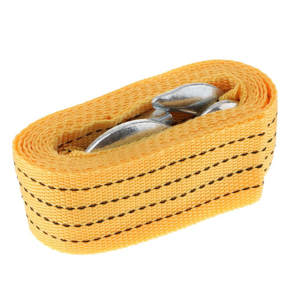 Heavy Duty Tow Strap With Hooks 10,000 Lb Break Strength 1.8 X 118'' Rope