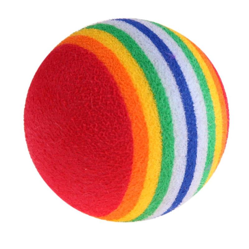 Balle de Golf molle de bande d'arc-en-ciel d'eva avec la longévité et la dureté suffisantes outil d'aide de pratique extérieur d'intérieur 30 pièces 38mm
