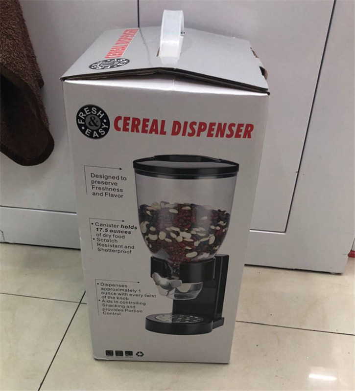 Doppel-geleitet getreide maschine getreide Fass lebensmittel dosen Hause täglichen doppel-tasse getreide Separator: Schwarz Single