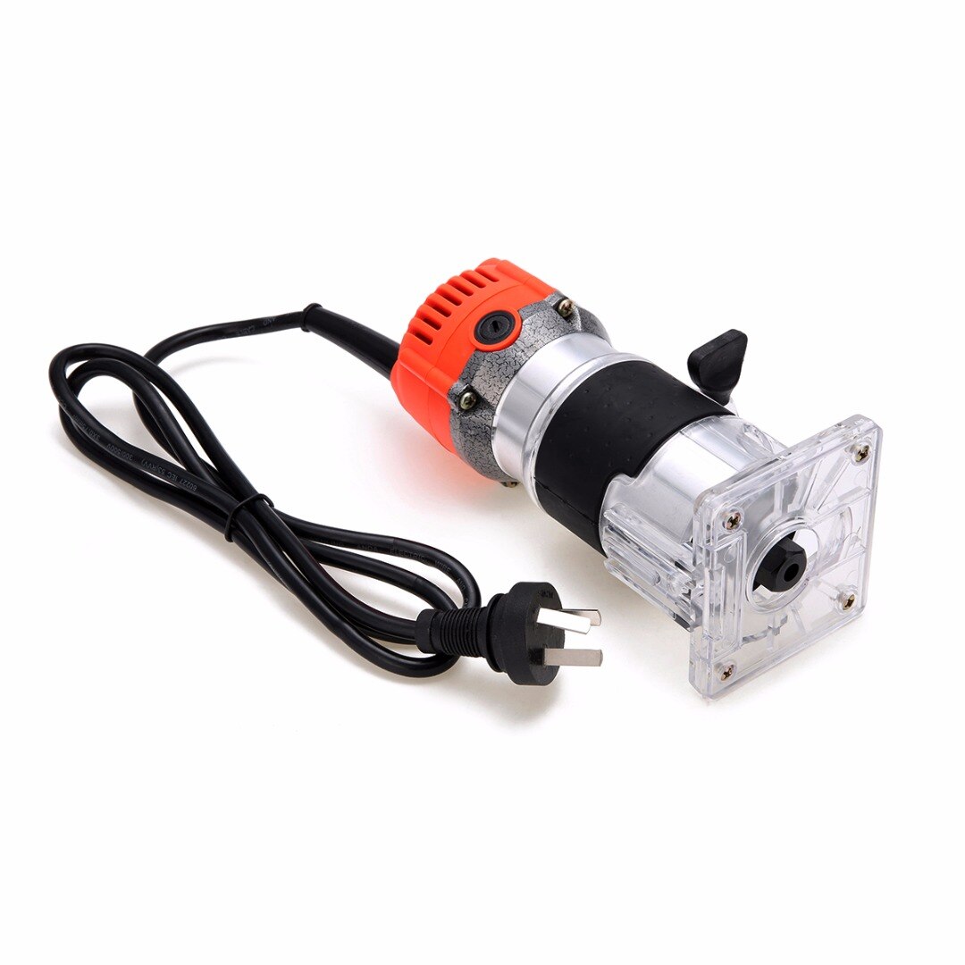 800W 220V Wood Trim Router 6.35mm Collect Diameter Electric Hand Trimmer Woodworking Laminate Palm Router Joiner Tool