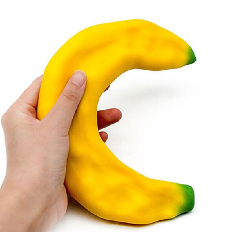 Simulatiefruit, fidget banaan, knijpspeeltje voor ontspanning en stressverlichting