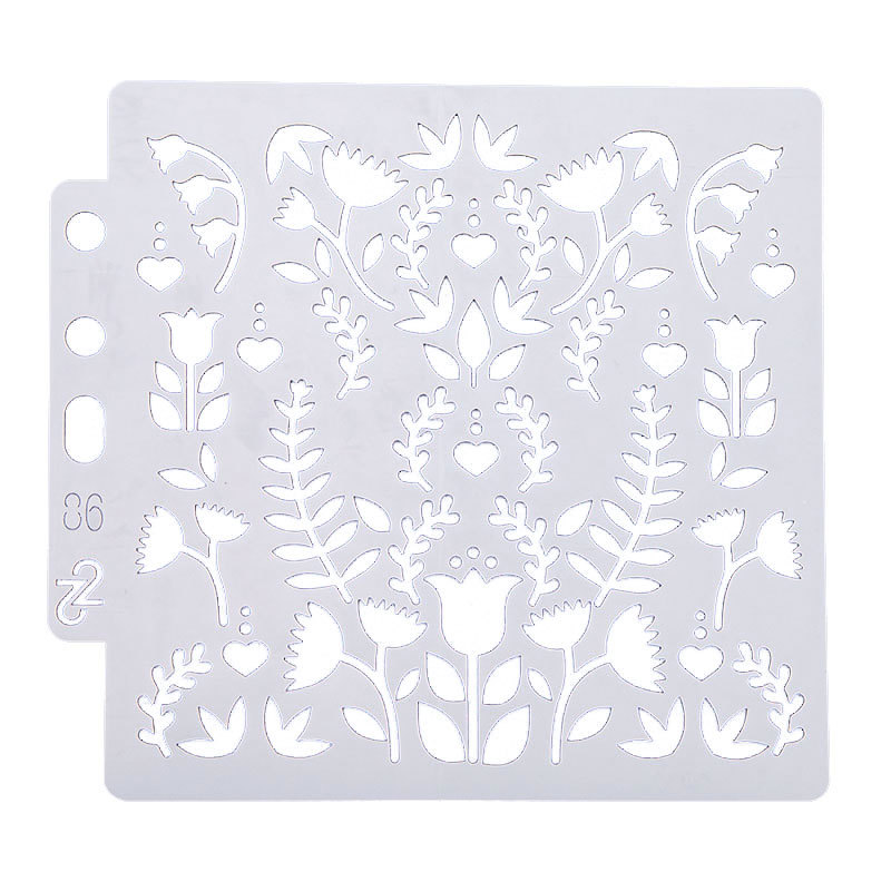 Set Timbri Fiori Papavero Per Biglietti - Con Stencil E Fustelle, Per Scrapbooking E Card Making