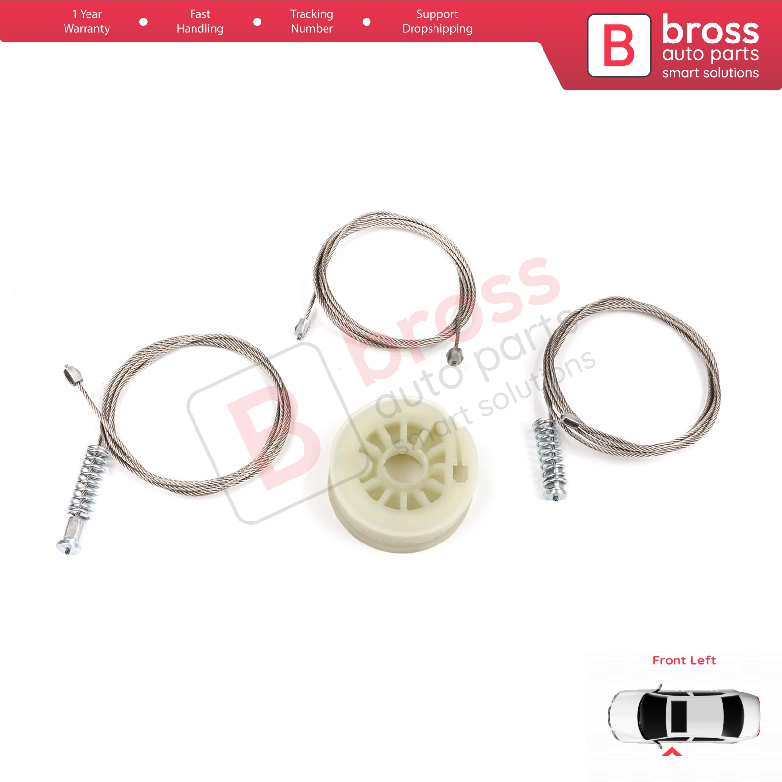 Bross ricambi auto BWR5251 impostato di riparazione regolatore finestra anteriore sinistro per Kia Ceed 2012-2017 superiore negozio, fatto in turchia