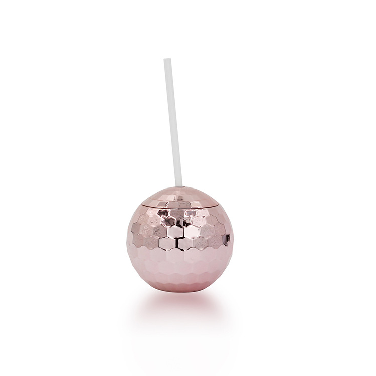 Disco Party Balls Drinking Cups Straws Cupcake Topper Cocktail Stirrers Retro Disco Themed Dance Party Birthday Party Supplies: Fluorescence Yellow