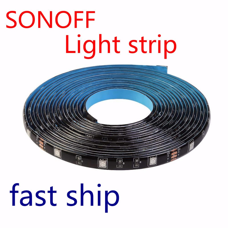 2/1Pcs Sonoff L1 Smart Led Light Strip Dimbare Waterdichte Wifi Flexibele Rgb Strip Verlichting Werk Met Ewelink alexa Google Thuis