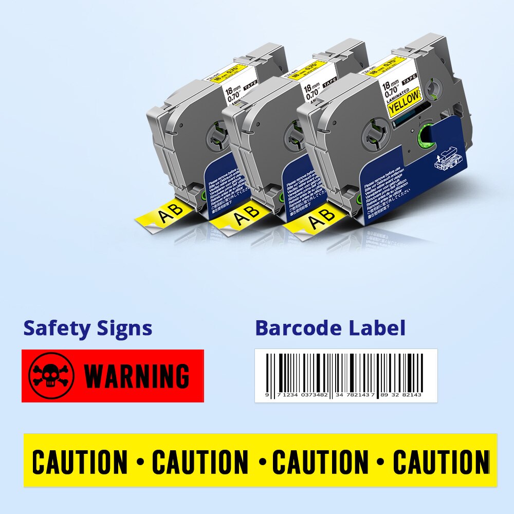 12mm TZe 131 Labels For Brother TZe-131 Label Tape Laminated Tape For Brother P touch PT-E110 PT-H100P PT-H100R Label Maker