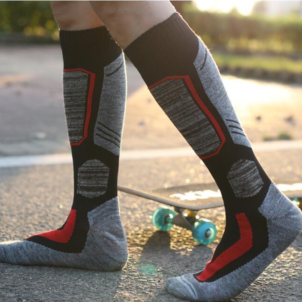 hiver chaussettes de Ski hommes femmes en plein air Sport chaussette cyclisme snowboard randonnée Ski chaussettes plus épais coton thermochaussettes