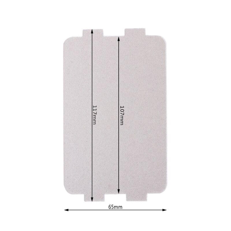 5Pcs Microwave Oven Mica Plate Sheet Thick Replacement Part 107x64mm For Midea