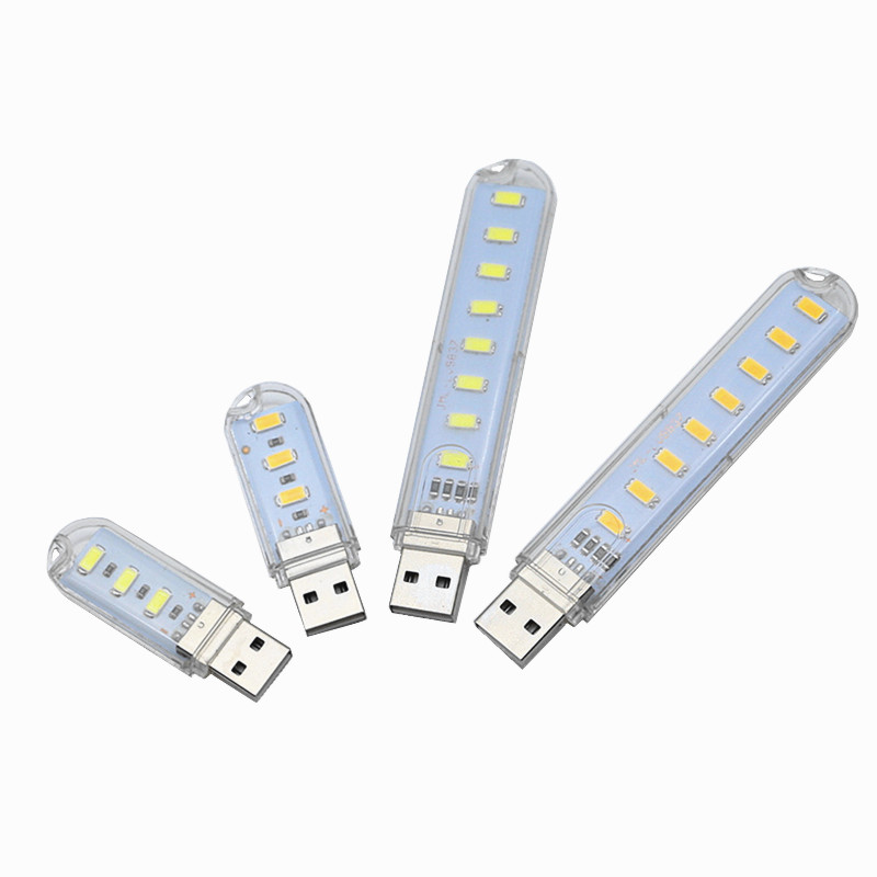Mini USB LED Light Tafellamp Draagbare nachtlampje Voor Power Bank PC Laptop Boek Leeslamp Warm Wit Lamp camping Lamp