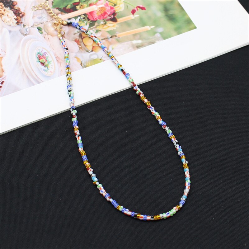 Bohemia Colorful Seed Beads Initial Choker Women Colar Collar Necklace Fashion Beach Femme Jewelry Gift Wholesale: 5