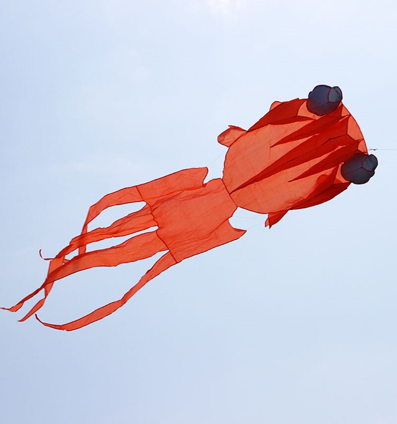 Goldfish Kite - Soft Polyester Animal Kite with Handle & Line - Fun Outdoor Toy for Kids & Adults