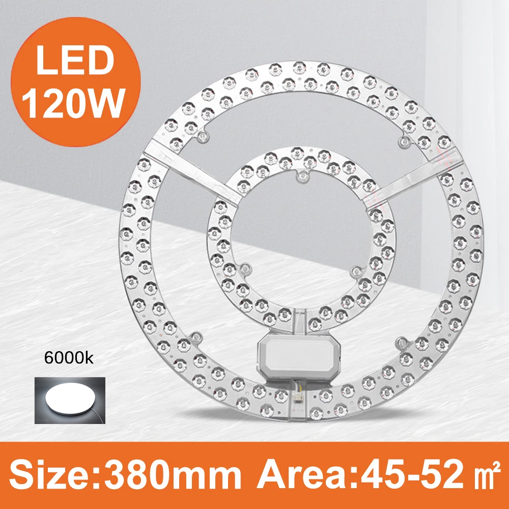 Led-panellampe taklampe led-panel dimbar 24 w 36 w 48 w 96 w 120 w 220v led-panel rund modul: Gull