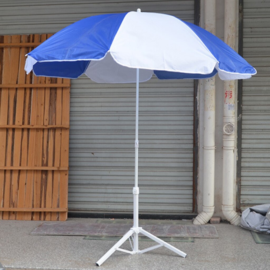 Soporte plegable para sombrilla de playa, Base de sombrilla de acero inoxidable ajustable con ancla para exteriores