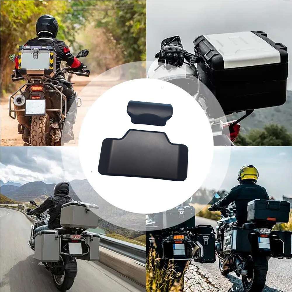 Respaldo negro para motocicleta, funda superior trasera suave, accesorios de modificación de cojín, almohadilla trasera Universal de fácil instalación para pasajero