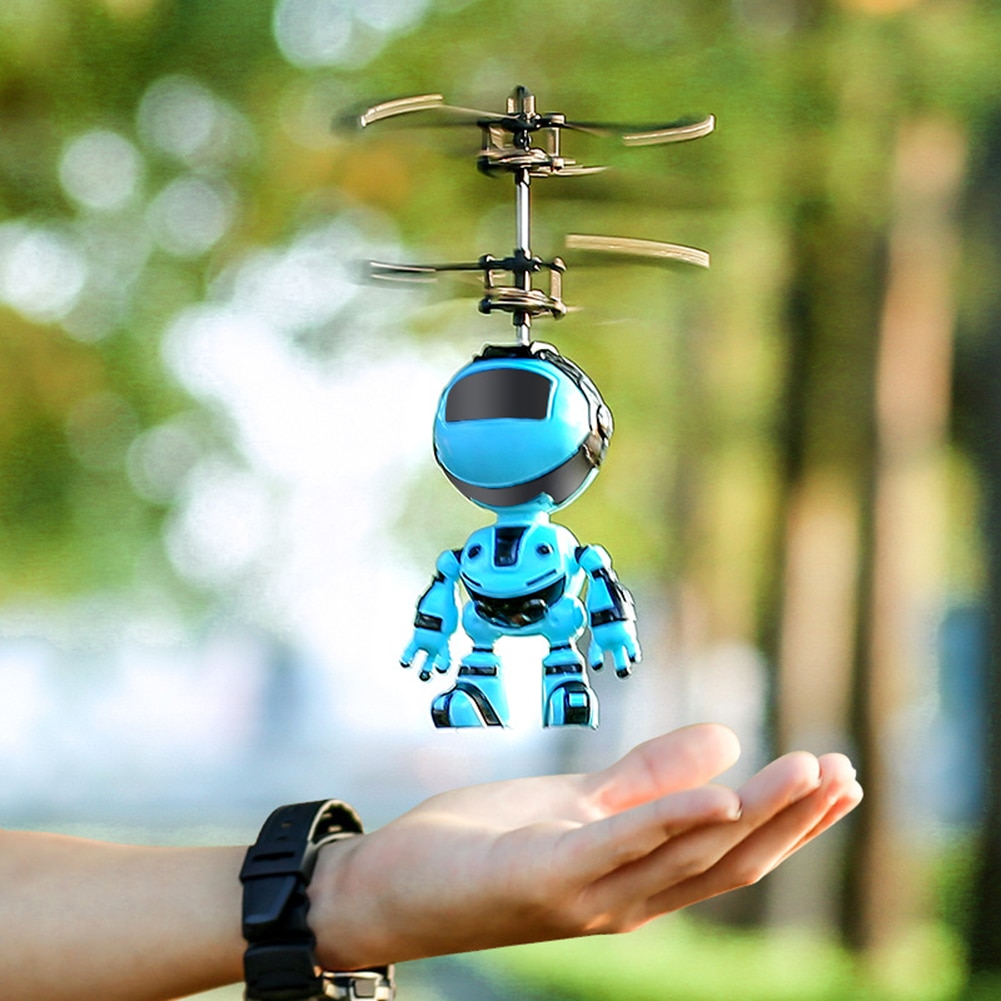 Electronic Aircraft Suspension Hand Sensing Obstacle Flying Robot Kids Toy