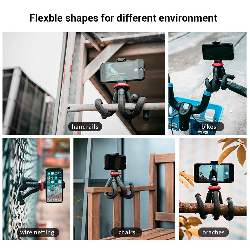 SmallRig Octopod Tripod Selection Portable Flexible for IPhone 13 Pro Mini Camera Tripod Phone Holder Clip Stand DT-01 3255