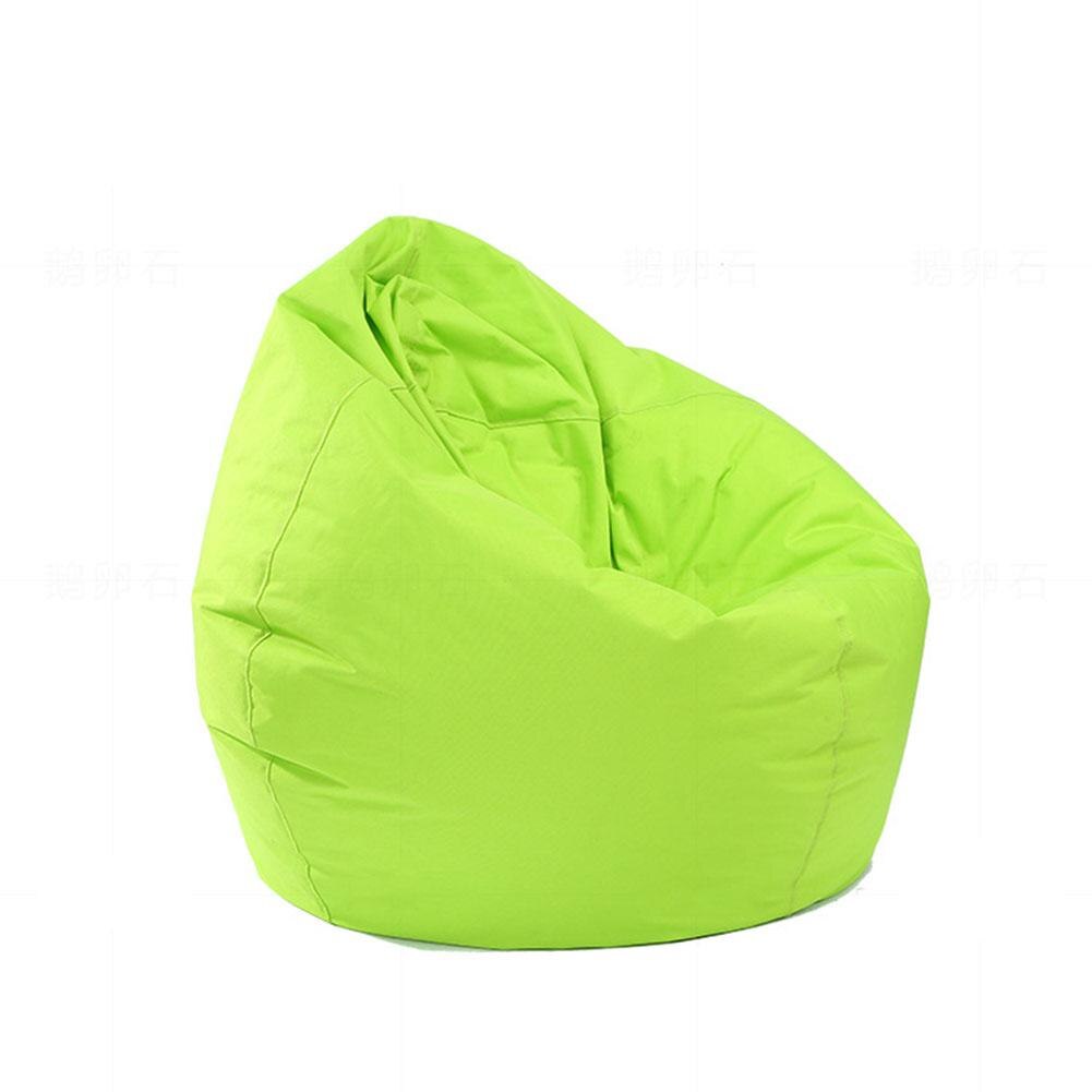 Large Bean Bag Gamer Beanbag Adult Outdoor Gaming Garden Big Arm Chair Unfilled Lounge Home Soft Lazy Cozy Single Sofa Cover: green