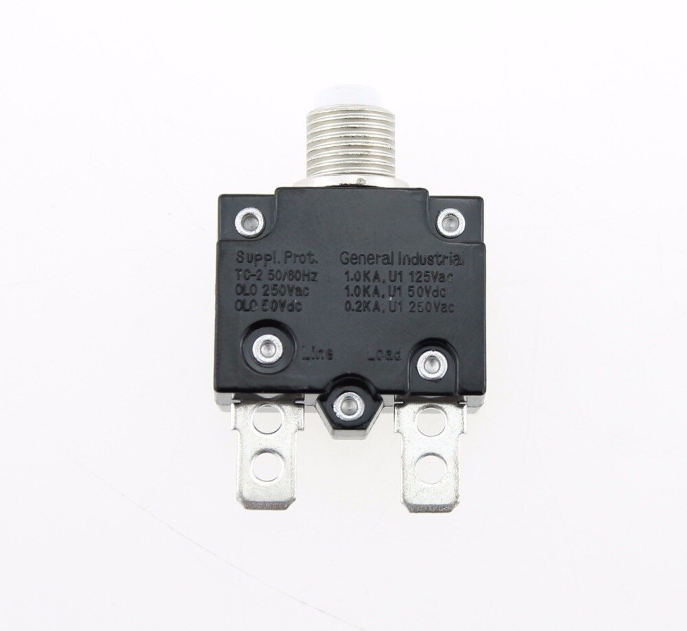 1PCS Push Button Reset 30A Manual Reset Circuit Breakers With Quick Connect Terminals For Car Boat RV