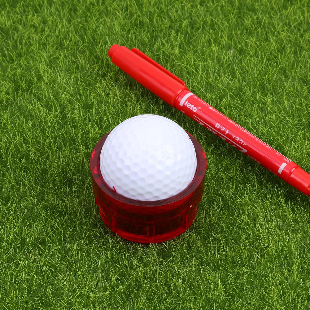 360-degree ABS Golf Balls Lineation Marker Golf Ball Lines Drawing Device for Improve Batting Accuracy Golf Training Supplies