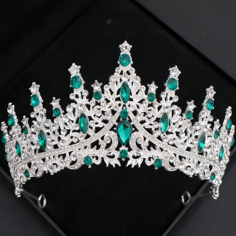 Barokke Kristallen Tiara's En Kronen Voor Vrouwen Strass Prom Diadeem Hoofdband Bruids Bruiloft Haaraccessoires Sieraden Kroon Tiara