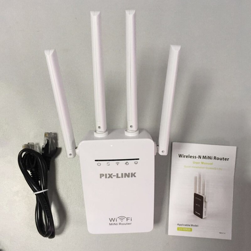 Wifi Range Extender 300Mbps Wifi Repeater Draadloze Signaal Booster 2.4Ghz Wifi Extender Met Ethernet Poort Wps Eenvoudige Setup: EU Plug / White