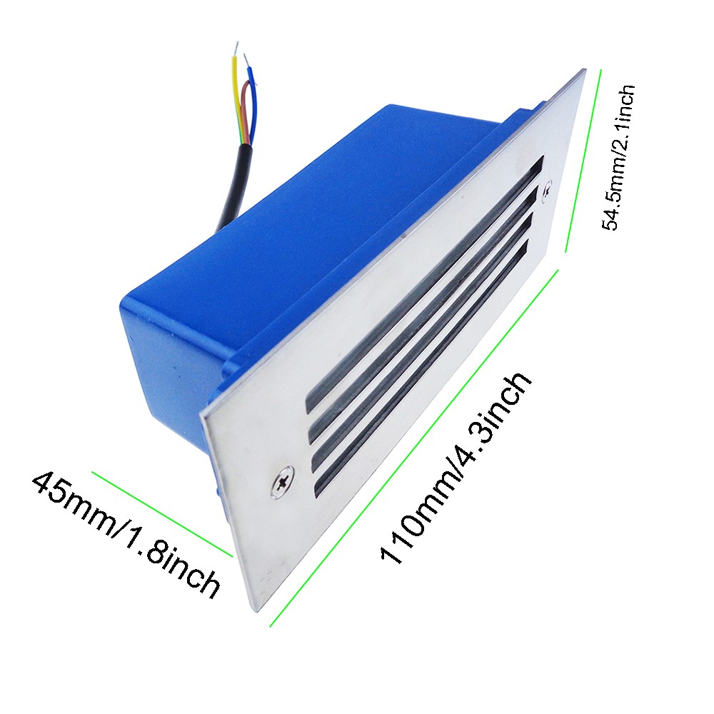 Led sti lamper lampe vandtæt have plaza belysning trappe trinarmatur fodlys udendørs  ac 220v 110v 3w 300lm aluminium jq