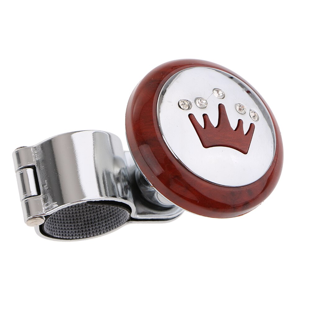 Steering Wheel Spinner Power Handle Knob w/ Stainless Steel Clip Adjustable