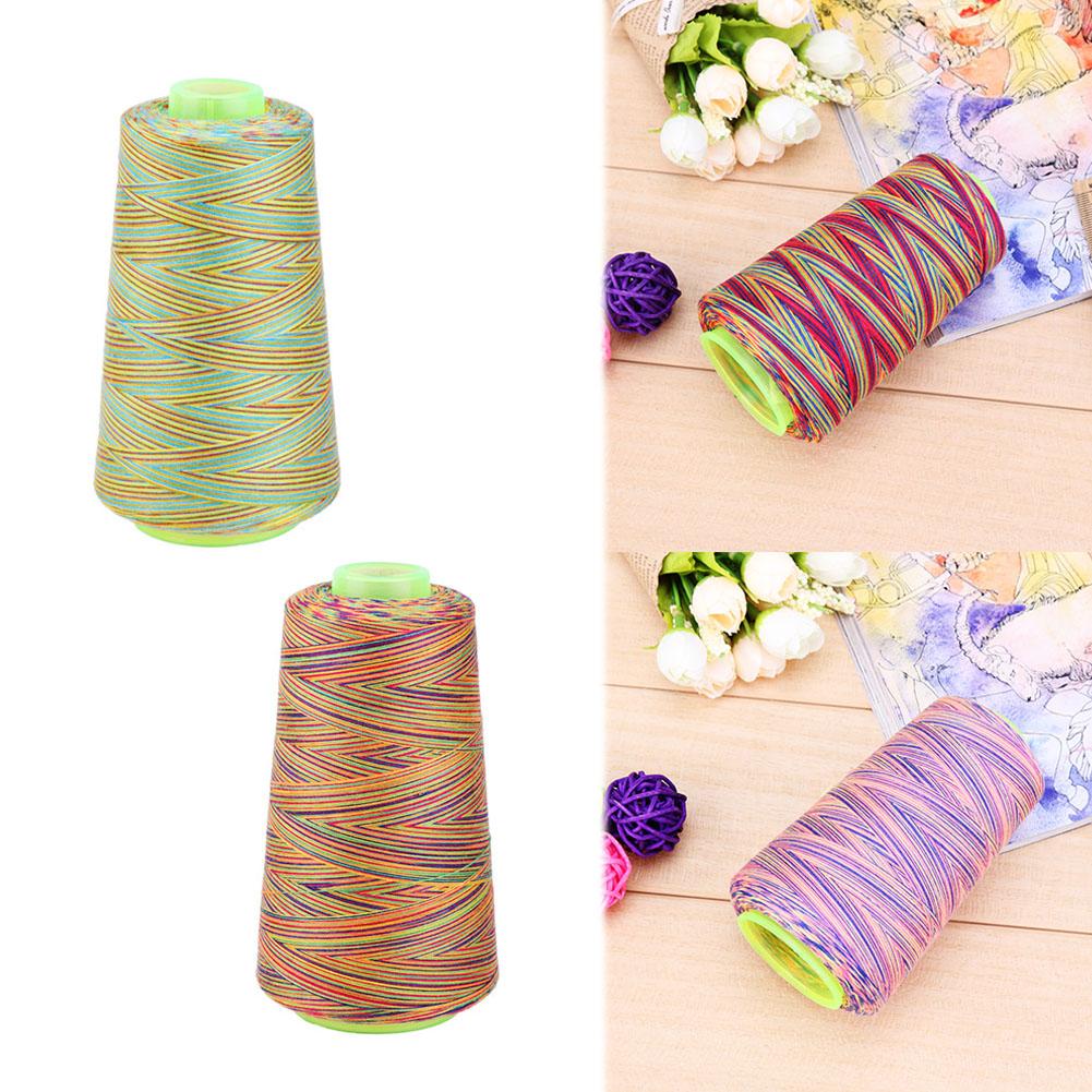 Sewing Threads Rainbow Cross Stitch Sewing Threads Polyester Type Manual Line Textile Yarn Woven Embroidery Line Clothes Thread