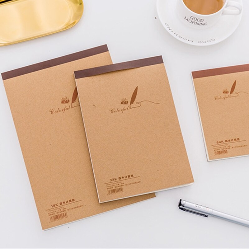 XX9A Tearable Sketchbook Portable Note Paper Pad Drawing Pad 60 Sheets Blank Papers Adhesive Binding Easy to Tear for Office