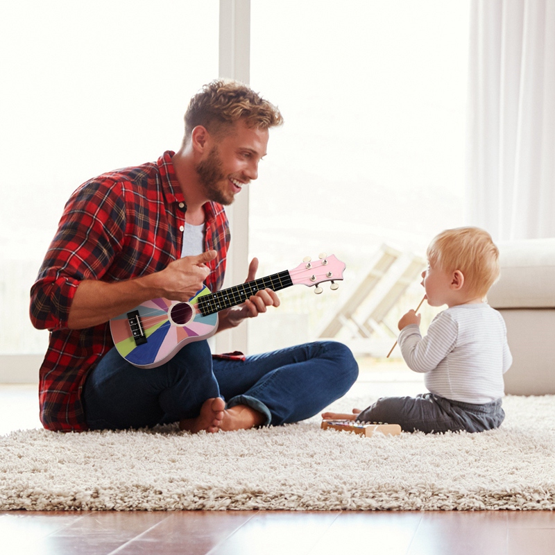 21 Inch Ukulele Kid Gitaar Vier String Hout Kinderen Ukulele Ukulele Uke Beginner Kit Kids Studenten Starter Beste Cadeau