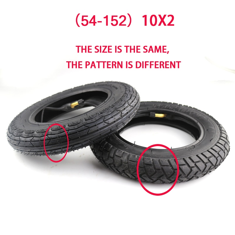 Pneu de 10x3.0, 10x2.50, 10x25, 10x2.125, 10x2, 10x, chambre à air pour Scooter électrique