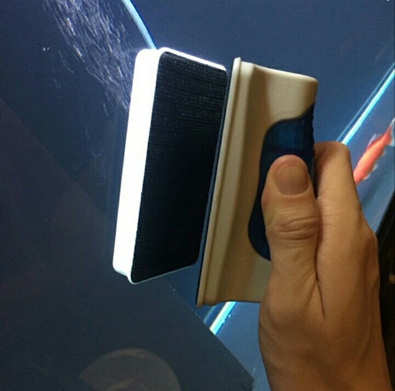 Magnetic Aquarium Brush Fish Tank Cleaner Magnetic Brush Aquarium Tank Fish Tools Floating Brush Glass Algae Cleaning Scraper