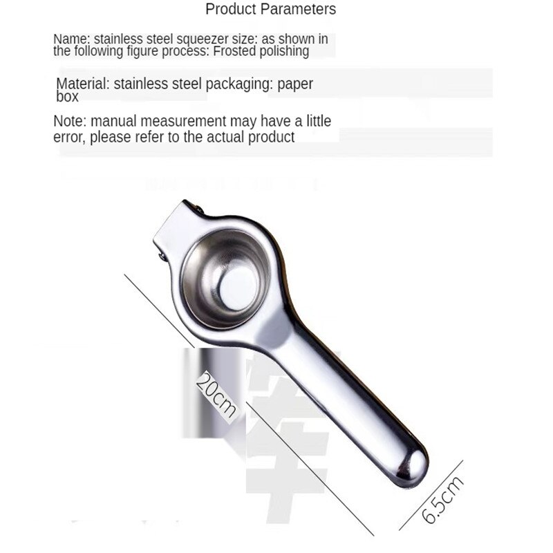 Rvs Citruspers Orange Juice Manual Juicer Keuken Tool Citroen Juicer