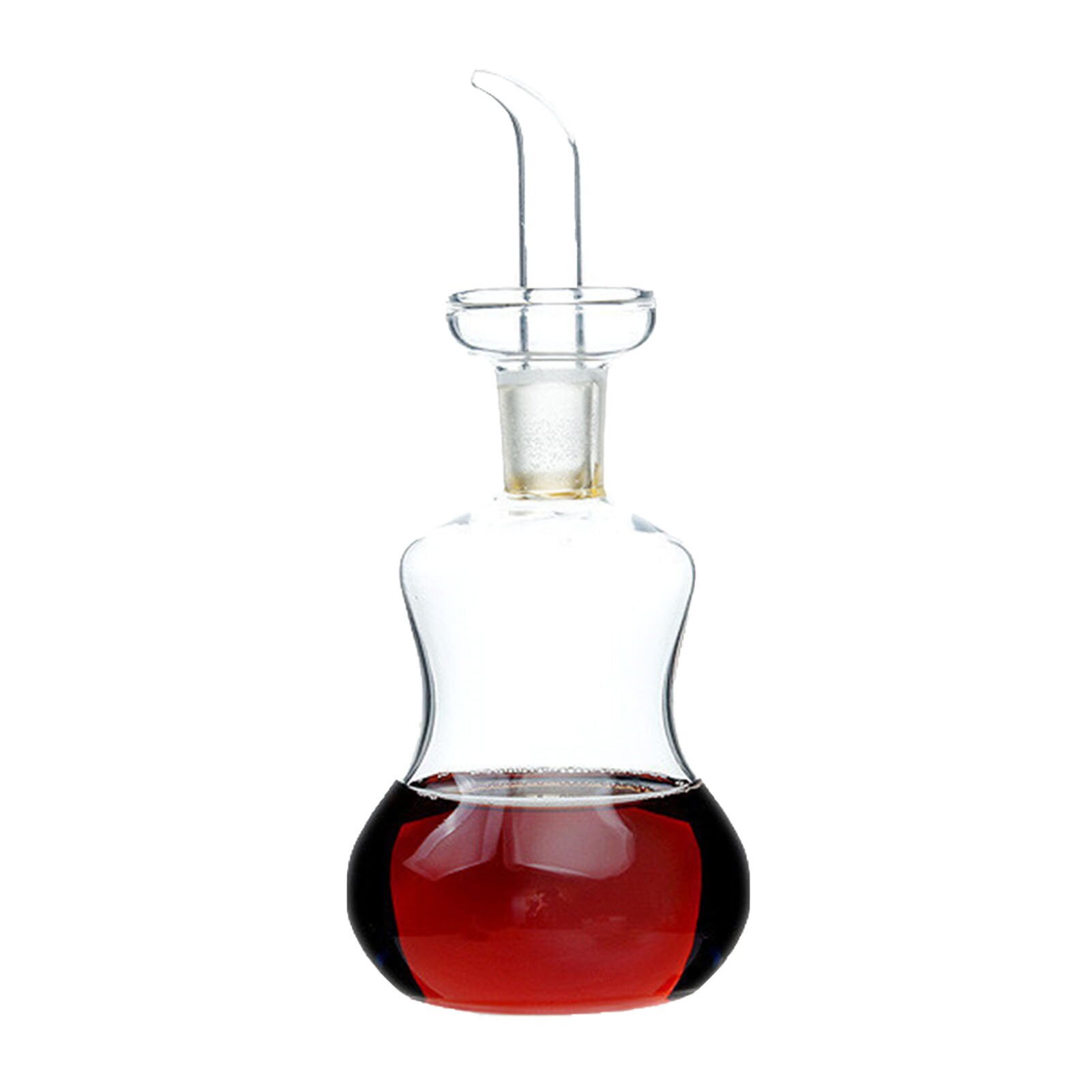 Anti-lekkasje olje potte glass krydder flaske cruet flasker doble helletut propper for matlaging forseglet saus eddik po: 4