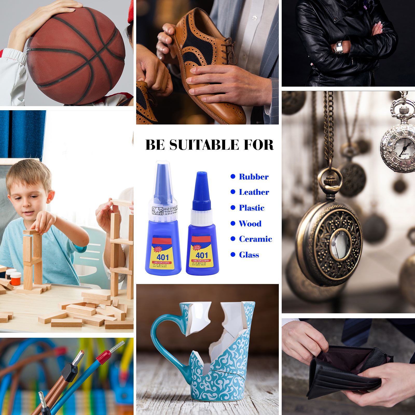 1PC 401 Glue Instant Fast Adhesive 22g/36g Stronger Super Glue Multi-Purpose Fix Super Strong Liquid Colorless Adhesive Glue