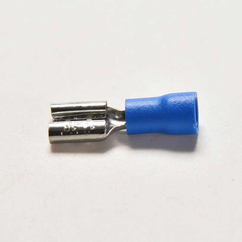 Blue 14-16AWG Insulated Spade Crimp Wire Cable Connector Terminal Female Kit Electrical Crimp Terminal 20PCS