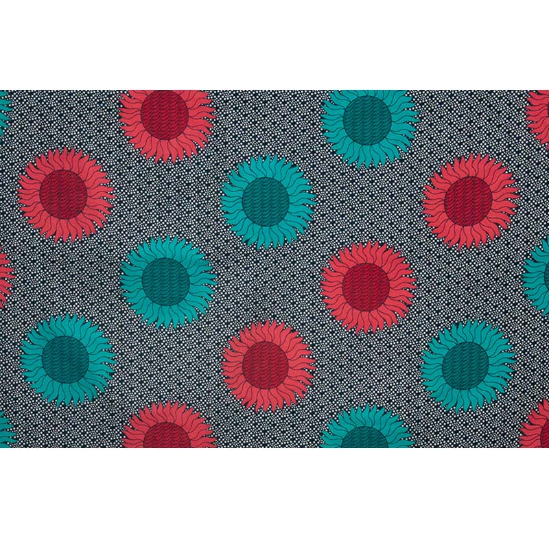 100%  polyester vax tyg symaterial färgglada tryck original vackert vax för festklänning