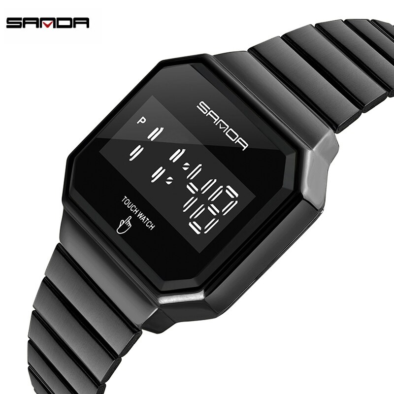 Sanda Mode Heren Horloges Touch Screen Waterdicht Horloge Led Digitale Horloge Voor Mannen Klok Relogios Masculino 8001