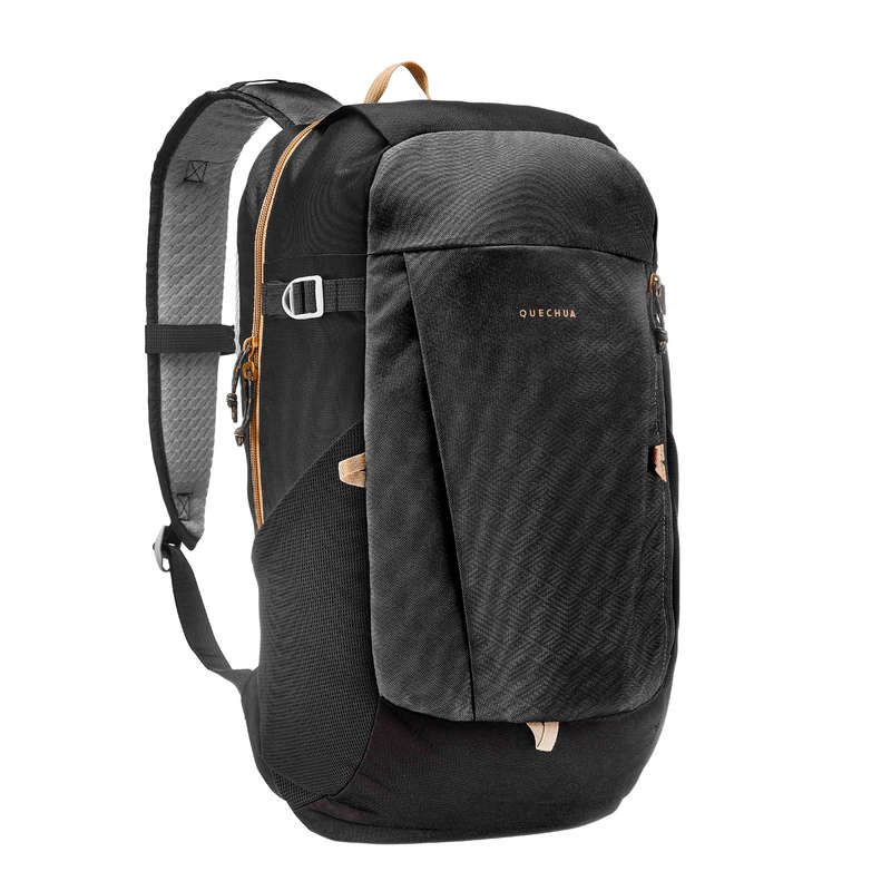 BACKPACK - 20 L - KHAKI / BLUE -QUECHUA: SİYAH / Karbon gri