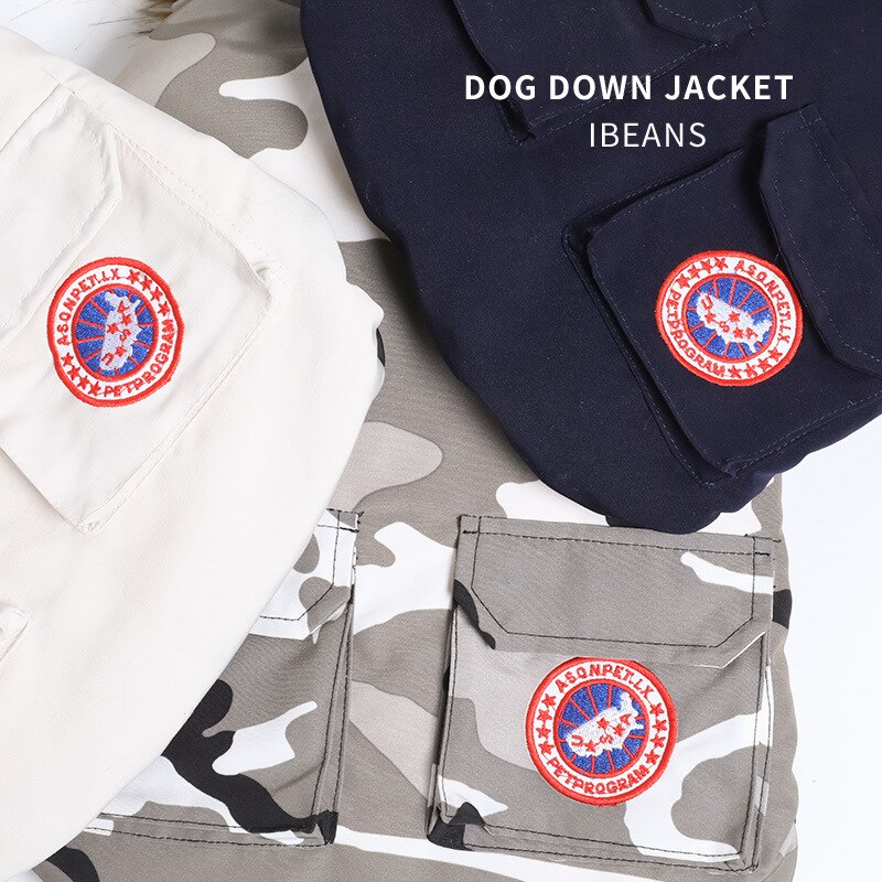 PETCO Warm Winter Dog Clothes Tails Dogs Jacket Coat 3 Layer Thick Pet Clothing Waterproof Outfit for Small Large Dogs