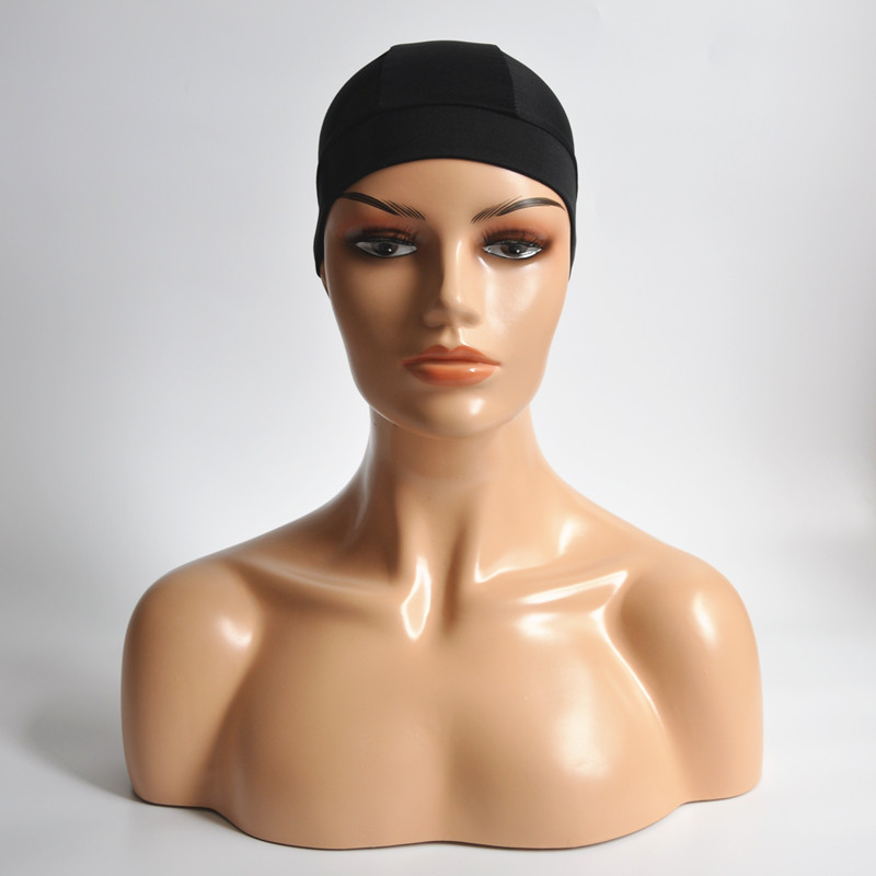 Wig Cap Black Spandex Dome Cap for Making Wigs Snood Nylon Strech Glueless Elastic Cap