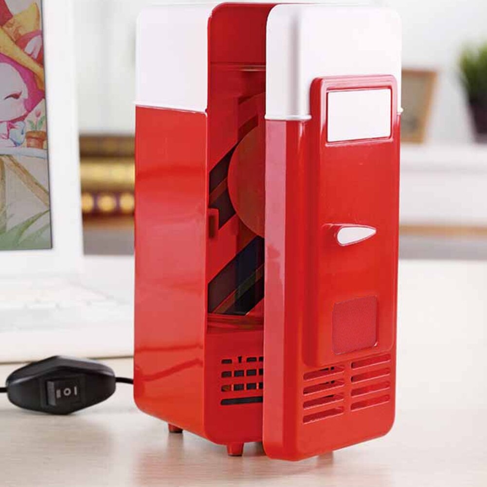 Tragbare 5V Desktop USB Elektrische Kühlschrank Mini Auto Getränke Trinken Kühler Kühlschrank für Startseite Picknick Camping Reise