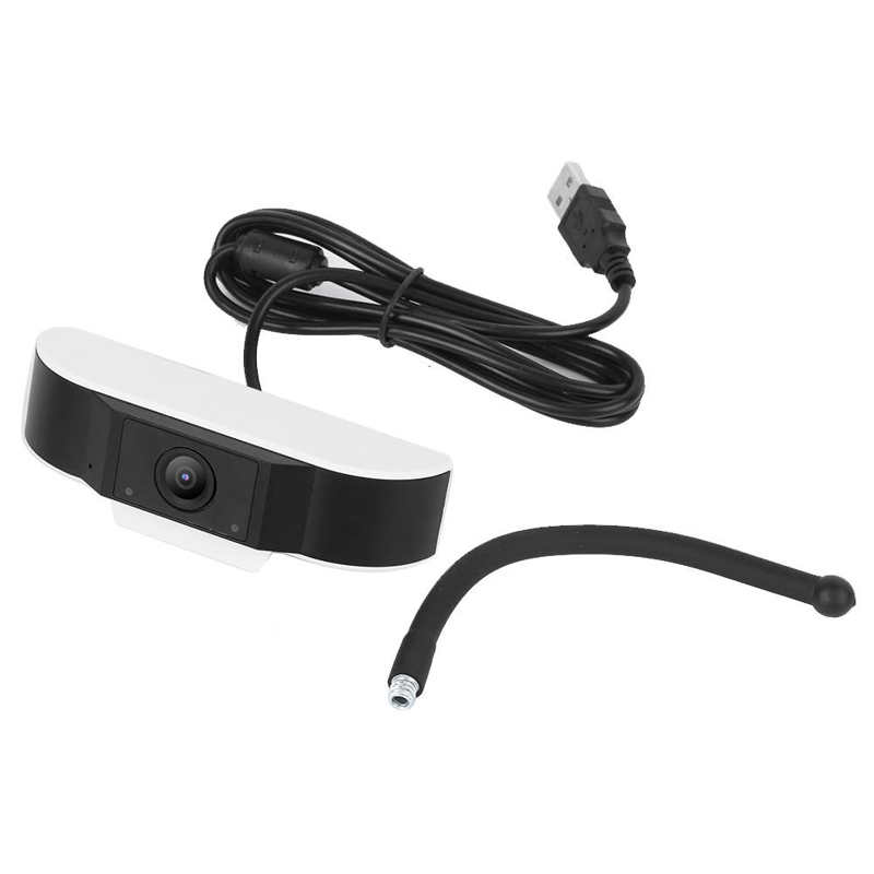 Webcam con intercomunicador remoto para puerta y patio, Webcam de PC para XP/Vista/Win7/8/10 Mac Android4.0: Blanco