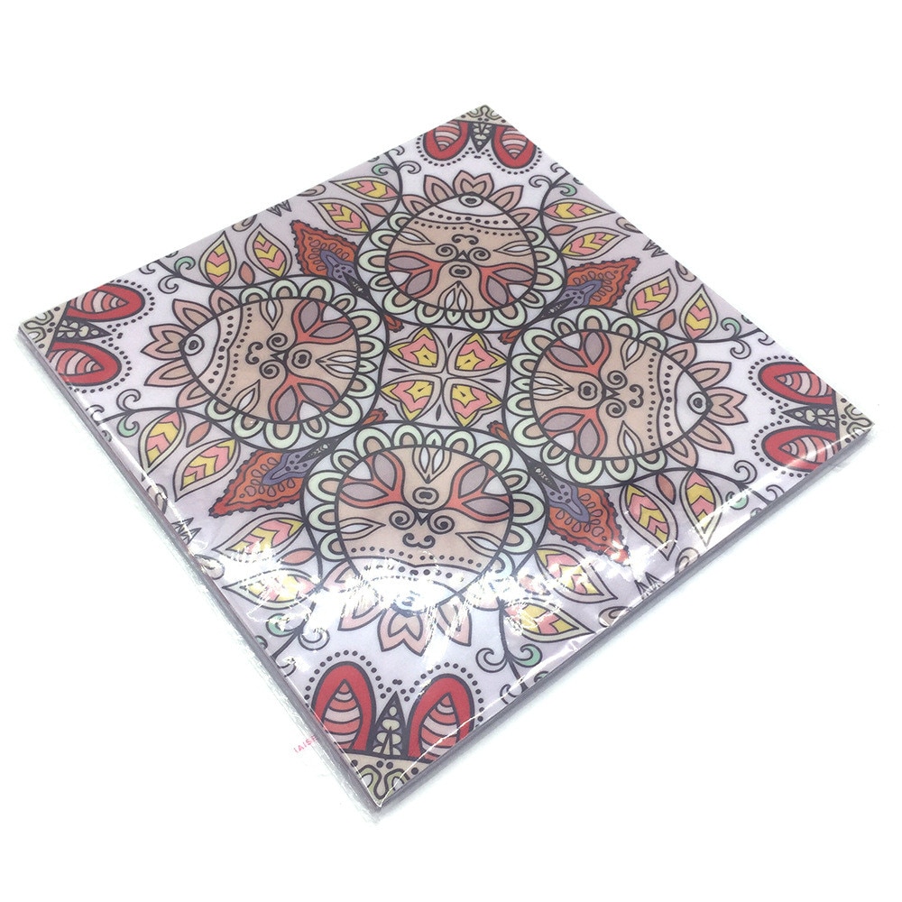10 stk/sæt 15cm/20cm indisk mønster wallsticker selvklæbende fliser tapet olie vandtætte flise stickers soveværelse dekoration