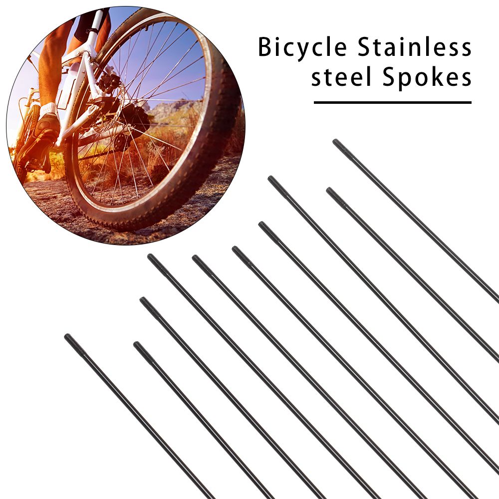 10PCS Multisizes Edelstahl Fahrrad Speichen Mit Nippel MTB Fahrräder Speichen Drähte Bike Reparatur Ersatz Werkzeug
