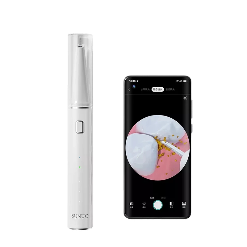 Xiaomi-limpiador Dental ultrasónico T12 Pro, removedor inteligente de sarro y cálculo Dental, endoscopio HD de 500W, con aplicación