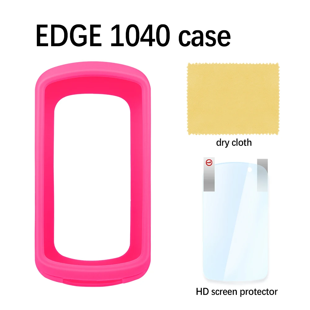 Garmin Edge 1040 Beschermhoes Zachte Siliconen Hoes Gps Fiets Fiets Computer Bescherming Schermfolie: Blauw