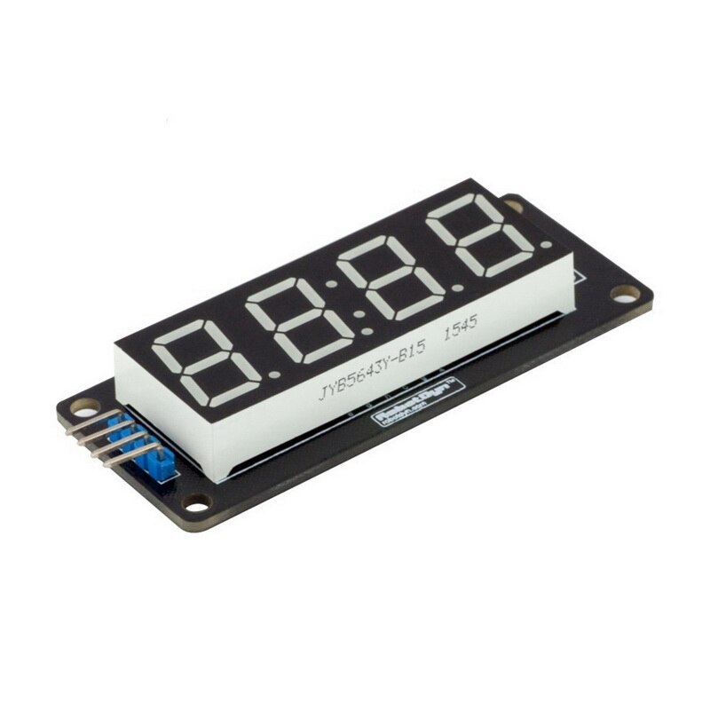 TM1637 4-Digit Led Display Buis Digitale Buis Led Display Module 7 Segment Klok Led Display Tube Met Klok 0.36 Inch Display: WHITE