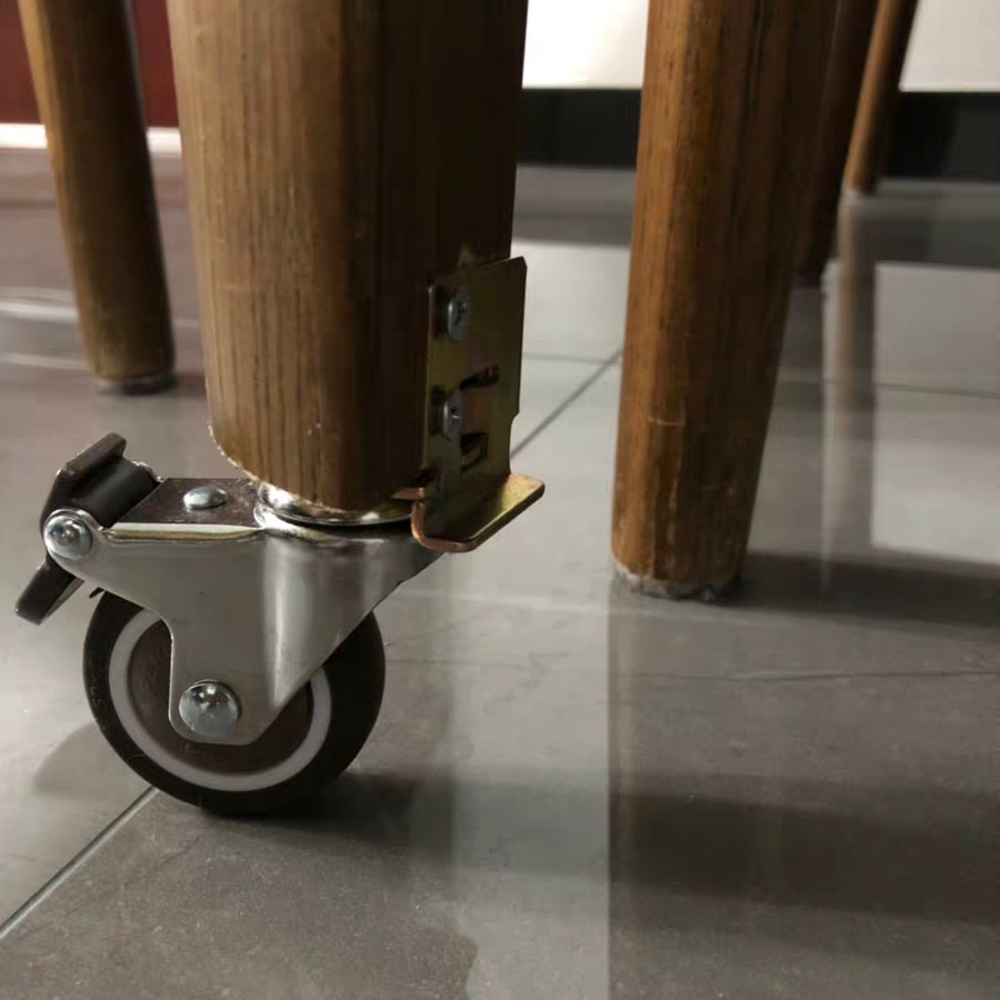 1.25inch 4PCS Swivel Casters with Brake for Furniture Soft Rubber TPE Wheels Platform Trolley Chair Household Aaccessories