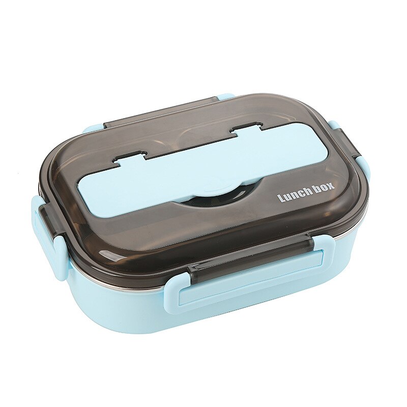 Insulated Lunch Box Kitchen Food Container Compartment Leakproof Stainless Steel Lunch Container With Spoons Chopsticks